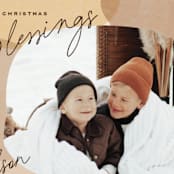"Contour" - Holiday Cards in Sienna by Jennifer Lew - Detail