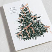 "Bells and Bows" - Holiday Cards in Snow by Baumbirdy - Detail