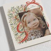 "Red Ribbon" - Holiday Cards in Ivory by iamtanya - Detail