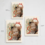 "Red Ribbon" - Holiday Cards in Ivory by iamtanya - Formats Available