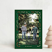 "Fa La Fun" - Holiday Cards in Ivy by Corinne Malesic - Front