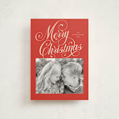 "Peppermint Twist" - Holiday Cards in Candy Apple by Jessica Williams - Front