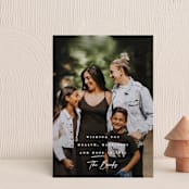 "And Hope" - Holiday Cards in Snow by Lauren Chism - Front