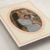 "Classic Oval Frame" - Holiday Cards in Cream by Claire - Detail
