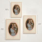 "Classic Oval Frame" - Holiday Cards in Cream by Claire - Formats Available
