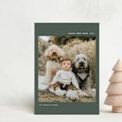 "Simple Greeting" - Holiday Cards in Fir by Ashley Iwafuchi - Front