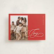 "Pure joy" - Holiday Cards in Peppermint by Michelle Taylor - Front