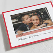 "Kennedy" - Holiday Cards in Poinsettia by Amy Kross - Detail