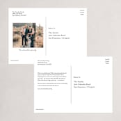 "the classic" - Holiday Cards in Midnight by Sara Hicks Malone - Back of Card Options