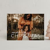 "Merry Crossmas" - Holiday Cards in Snow by Sarah Brown - Front