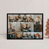 "Together" - Holiday Cards in Black Olive by Elky Ink - Front