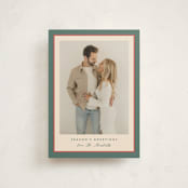"Ribbon Frame" - Holiday Cards in Holly Sprig by Carolyn MacLaren - Front