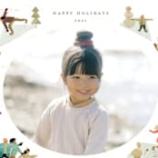 "Skate!" - Holiday Cards in Forest by Morgan Ramberg - Detail