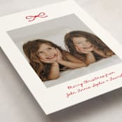 "Mini Bow" - Holiday Cards in Candied Apple by Kelly Watkins - Detail