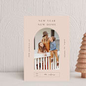 "Doorway." - Holiday Cards in Mauve by Nazia Hyder - Front