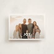 "Joy Scallop" - Holiday Cards in Snow by Stephanie Hawkes - Front