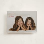 "Believe" - Holiday Cards in Cranberry by Heather Schertzer - Front