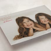 "Believe" - Holiday Cards in Cranberry by Heather Schertzer - Detail