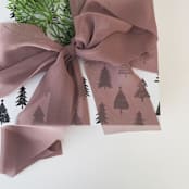 "Neutral Ribbon Set of 5" - Holiday Ribbons and Bows in natural by Honey Silks Co