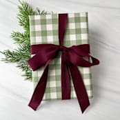 "Sugar Plum 3/4" x 15 ft Holiday Ribbon" - Holiday Ribbons and Bows in purple by Honey Silks Co