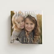 "holiday square" - Holiday Cards in Snow by Angela Thompson - Folded Card