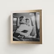 "Luxe Frame" - Holiday Cards in Starlight by Cass Loh - Folded Card