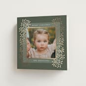 "Laurel" - Holiday Cards in Sage by Tamara Hilje - Folded Card