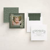 "Laurel" - Holiday Cards in Sage by Tamara Hilje - Assembled