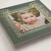 "Laurel" - Holiday Cards in Sage by Tamara Hilje - Detail