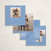"dots and snowflakes" - Holiday Cards in Frost by Anastasia Makarova - Back of Card Options