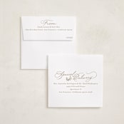 "Goldie" - Holiday Cards in Snow by Tamara Hilje - FREE Recipient Addressing