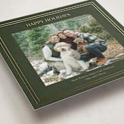 "Traditional Linen" - Holiday Cards in Pine by Tina Faselli - Detail