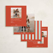 "Holiday Rhythm" - Holiday Cards in Peppermint by Yuliya Evseeva - Back of Card Options