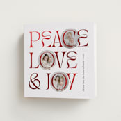 "Peace Love & Joy" - Holiday Cards in Snow by Carolyn Kach - Folded Card