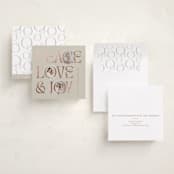 "Peace Love & Joy" - Holiday Cards in Toffee by Carolyn Kach - Assembled