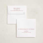 "Peace Love & Joy" - Holiday Cards in Snow by Carolyn Kach - FREE Recipient Addressing