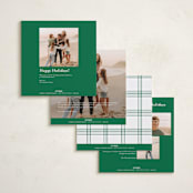 "Plaid Frame" - Holiday Cards in Elf Shoes by Blustery August - Back of Card Options