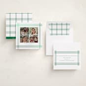"Plaid Frame" - Holiday Cards in Elf Shoes by Blustery August - Assembled