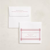 "Plaid Frame" - Holiday Cards in Santa Suit by Blustery August - FREE Recipient Addressing