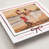 "lil bow" - Holiday Cards in Rouge by Jennifer Lew - Detail