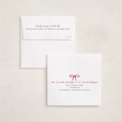 "lil bow" - Holiday Cards in Rouge by Jennifer Lew - FREE Recipient Addressing