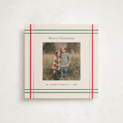 "Perfectly Plaid" - Holiday Cards in Vanilla by Poised Avenue - Front