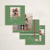 "Perfectly Plaid" - Holiday Cards in Vanilla by Poised Avenue - Back of Card Options