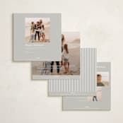 "Merry Squary" - Holiday Cards in Snowflake by Angela Thompson - Back of Card Options