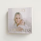 "Merry Squary" - Holiday Cards in Snowflake by Angela Thompson - Folded Card