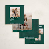 "Holiday Soneto" - Holiday Cards in Forest by Tamara Hilje - Back of Card Options
