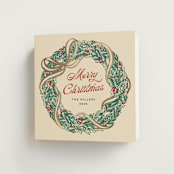 "Lia" - Holiday Cards in Pine by Pati Cascino - Folded Card
