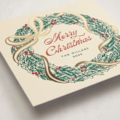 "Lia" - Holiday Cards in Pine by Pati Cascino - Detail
