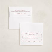 "Wrapped Wreath" - Holiday Cards in Poinsettia by Amy Kross - FREE Recipient Addressing