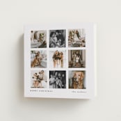"The Keepsake Grid" - Holiday Cards in Snow by Lucrecia Caporale - Folded Card
